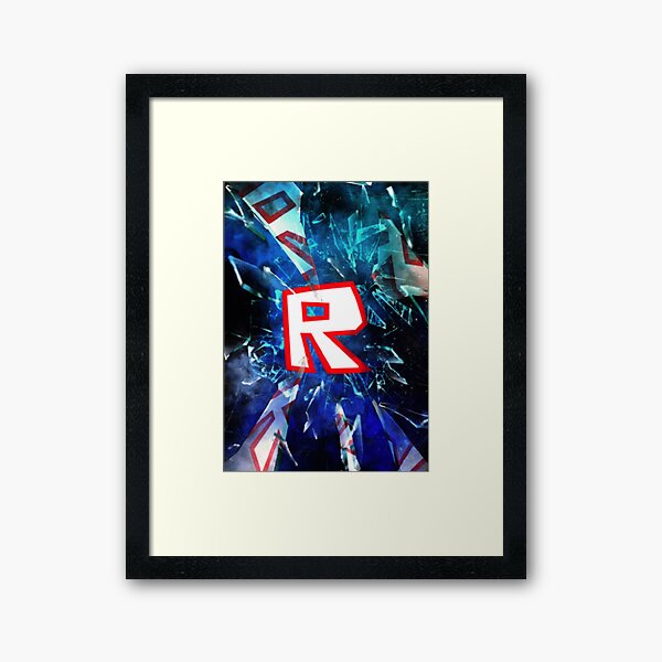 Roblox Game Walking On Blue Framed Art Print By Best5trading Redbubble - gift shop blue white sign roblox