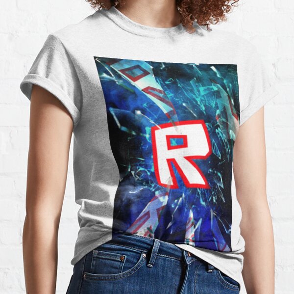 Roblox Logo T Shirts Redbubble - el logo blue and white roblox