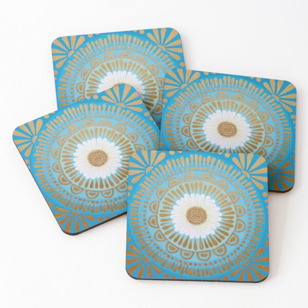 Artikelvorschau, Golden Simplicity Daisy Mandala entworfen und verkauft von Soozie Wray.