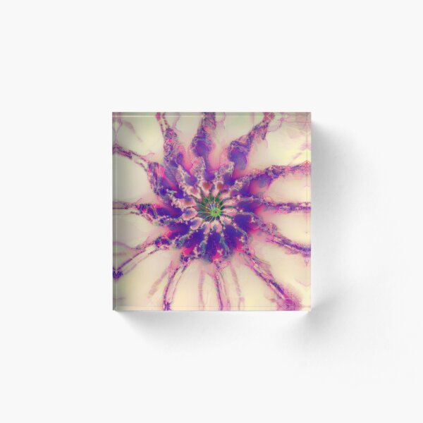 Fractalize abstraction Acrylic Block