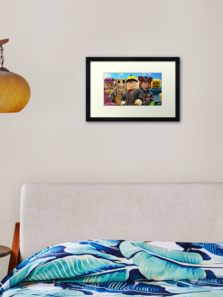 Roblox Happy Family Framed Art Print By Best5trading Redbubble - african roblox