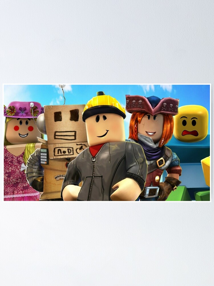 Roblox Happy Family Poster By Best5trading Redbubble - inside the world of roblox games metal print by best5trading redbubble