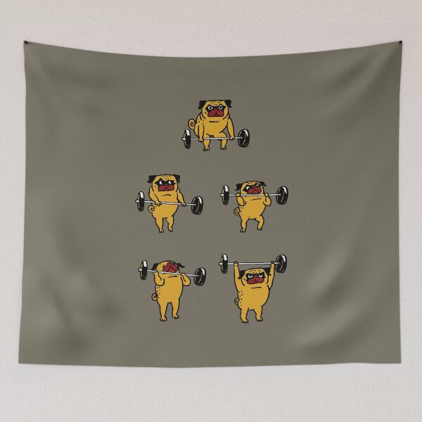 Item preview, Clean and Jerks Pug designed and sold by Huebucket.