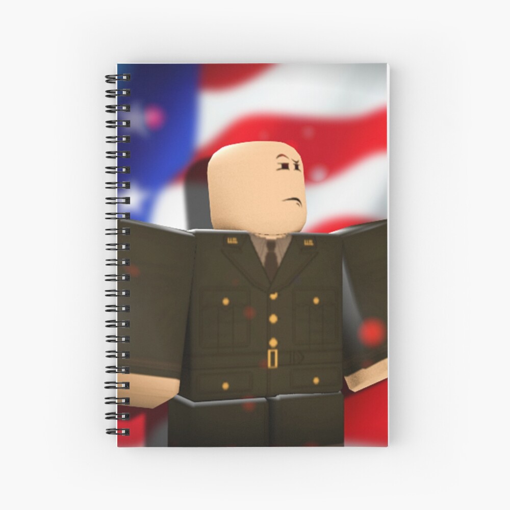 Roblox Usa Army Spiral Notebook By Best5trading Redbubble - roblox army