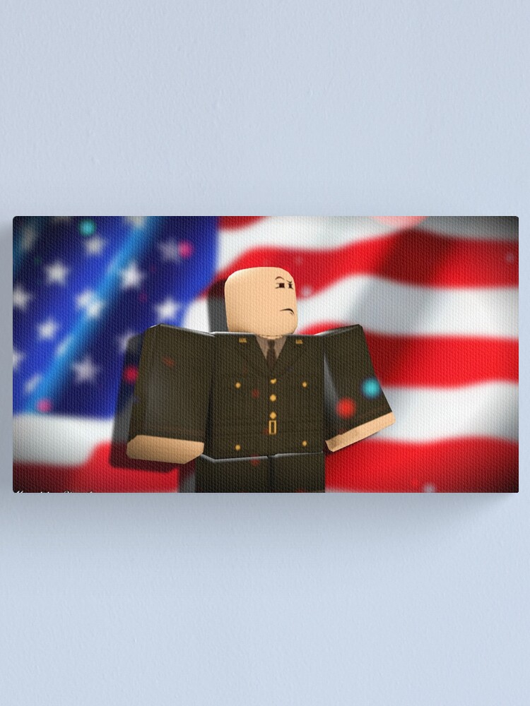 Roblox Usa Army Canvas Print By Best5trading Redbubble - mannequin blocky roblox