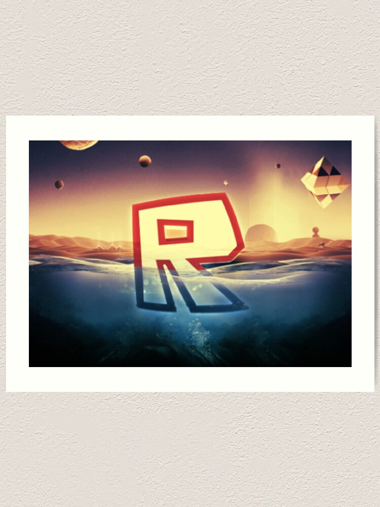 Roblox Log Gold Art Print By Best5trading Redbubble