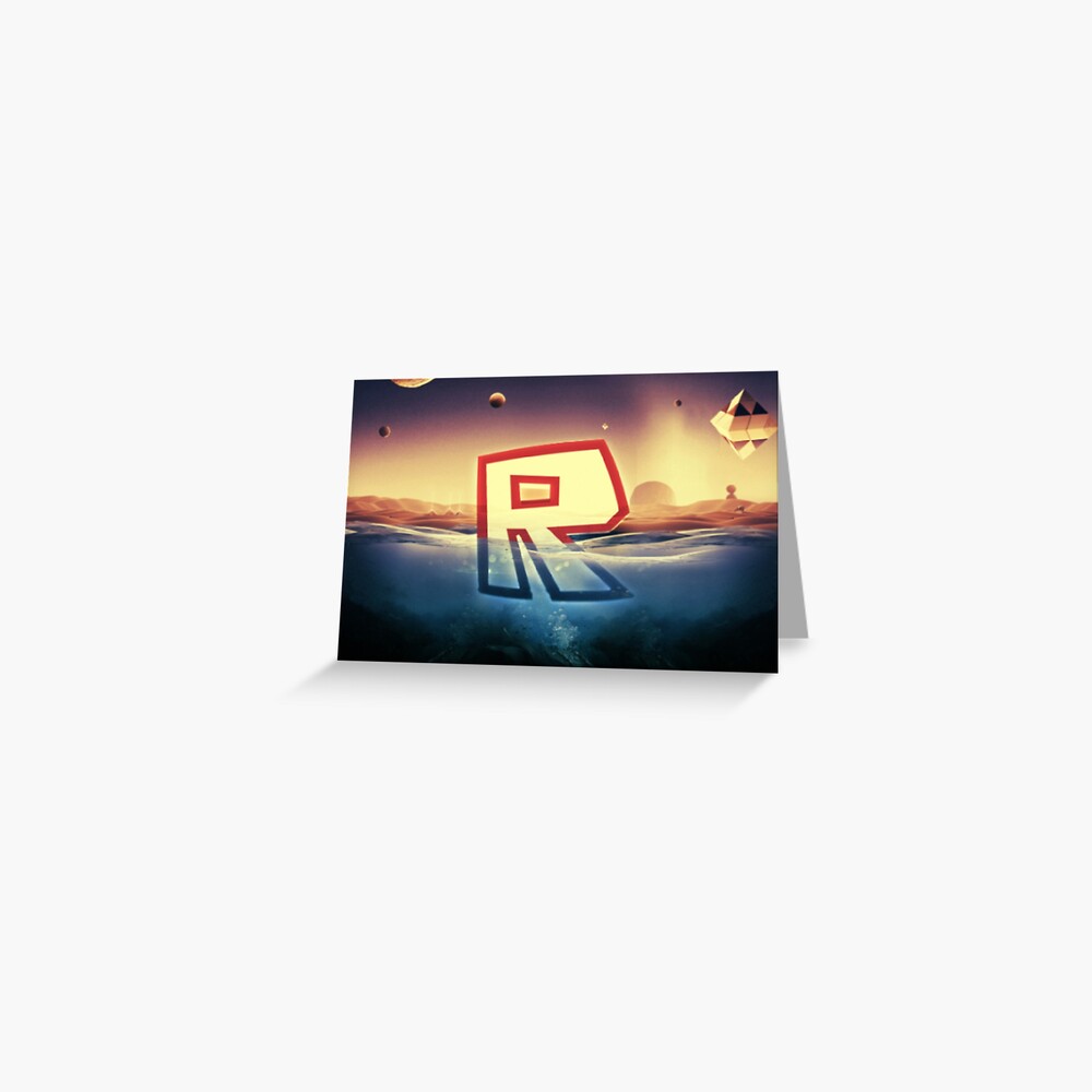 Roblox Log Gold Greeting Card By Best5trading Redbubble - gold roblox cards roblox