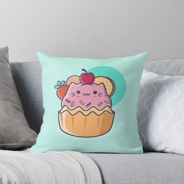 Item preview, Kawaii catcake cupcake  designed and sold by crealizable.