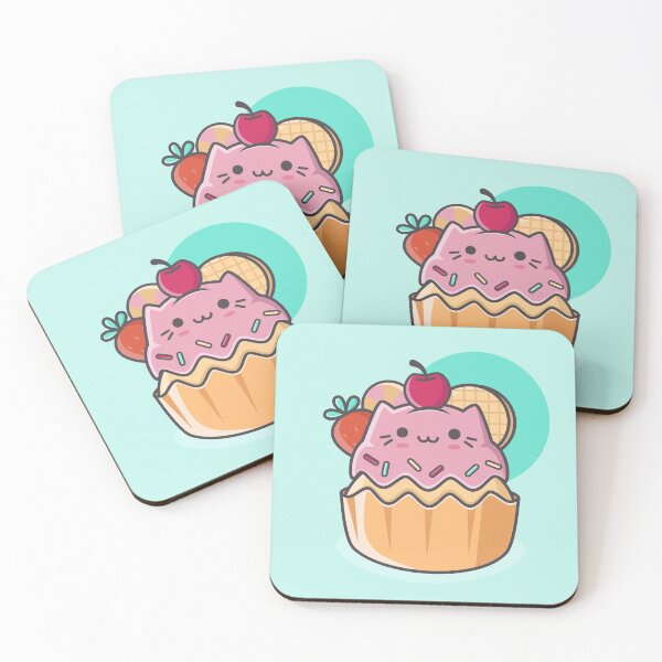 Item preview, Kawaii catcake cupcake  designed and sold by crealizable.