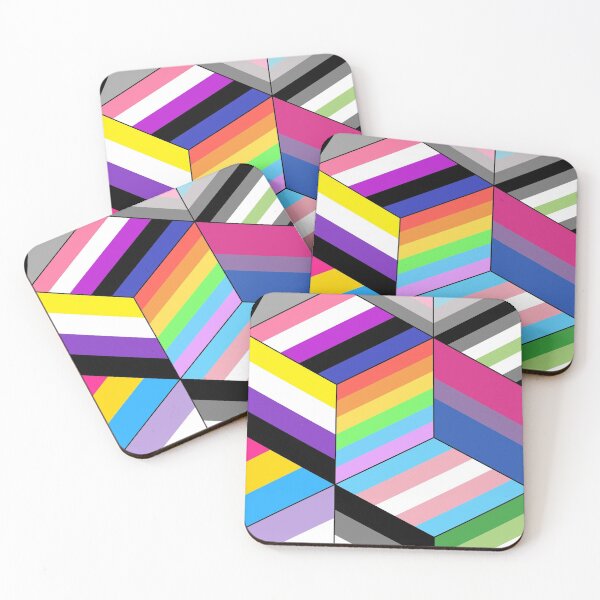 Item preview, Isometric LGBTQ+ Pride flags designed and sold by EmFitzz.