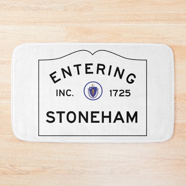 Item preview, Entering Stoneham Massachusetts - Commonwealth of Massachusetts Road Sign  designed and sold by NewNomads.