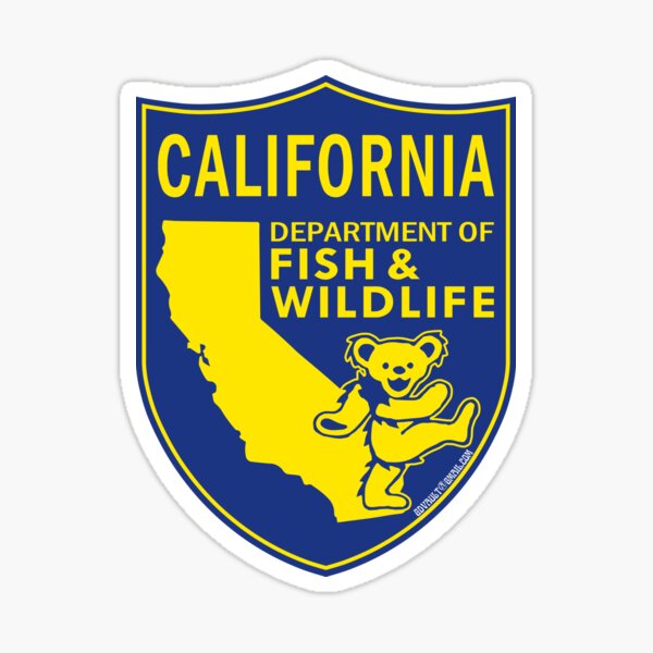 California Fish & Wildlife Deadheads Unite! Sticker