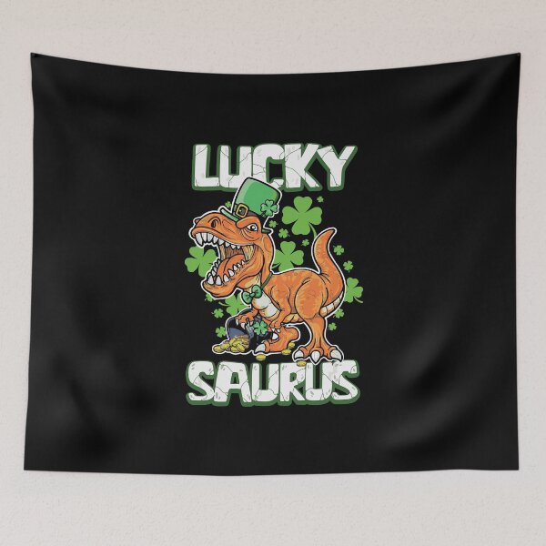Item preview, Dinosaur St Patrick Lucky Saurus T Rex Luckysaurus designed and sold by WanitaDesign.