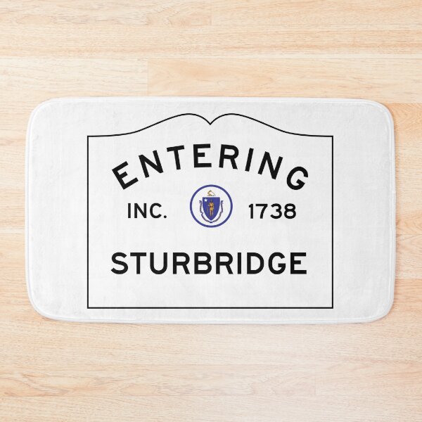 Item preview, Entering Sturbridge Massachusetts - Commonwealth of Massachusetts Road Sign  designed and sold by NewNomads.