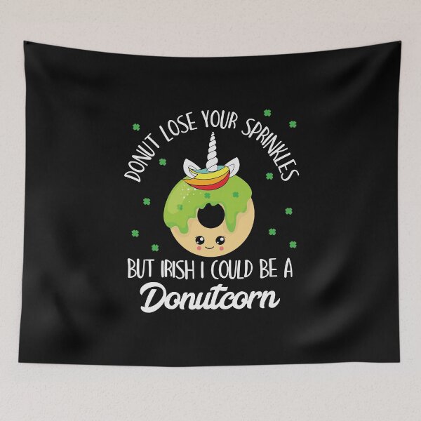 Item preview, Donutcorn Donut Unicorn Irish St Patricks Day designed and sold by WanitaDesign.
