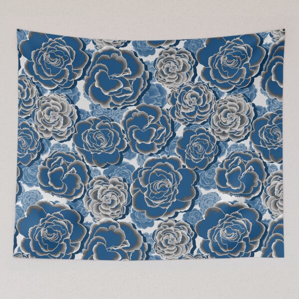 Item preview, Primrose Garden washed blue 1 designed and sold by pearlposition.