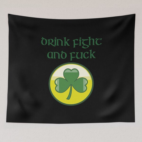 Item preview, Drink Fight Irish Shamrock St Patricks Day designed and sold by WanitaDesign.