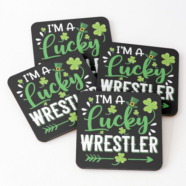 Item preview, I'm A Lucky Wrestler Shamrock Top Hat St Patricks Day designed and sold by IceNiceIce.