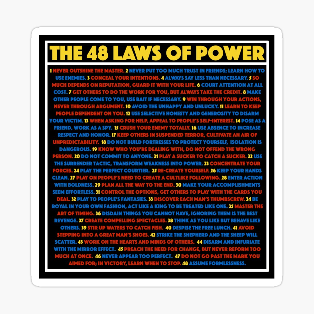 all 48 laws of power