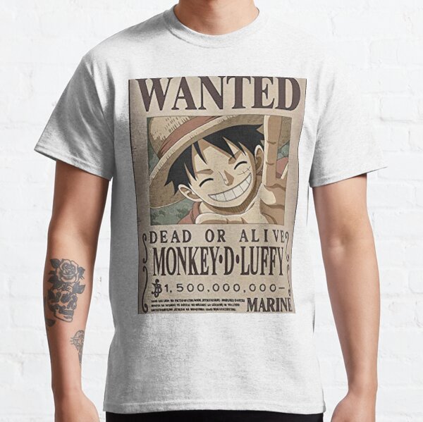 avis de recherche Luffy T-shirt classique