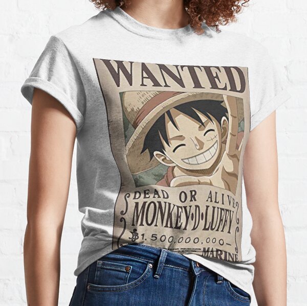 avis de recherche Luffy T-shirt classique