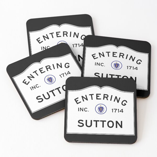 Item preview, Entering Sutton Massachusetts - Commonwealth of Massachusetts Road Sign  designed and sold by NewNomads.