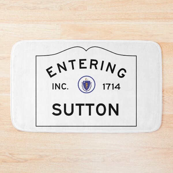 Item preview, Entering Sutton Massachusetts - Commonwealth of Massachusetts Road Sign  designed and sold by NewNomads.