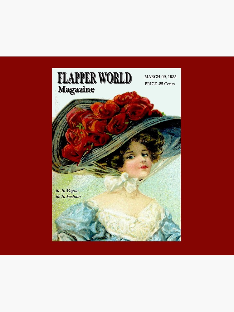FLAPPER WORLD : Vintage 1925 Fashion Magazine Advertising Print by posterbobs