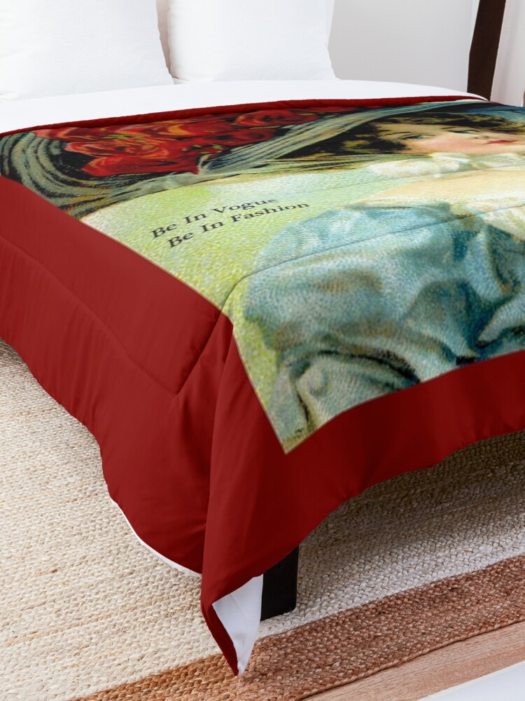 Alternate view of FLAPPER WORLD : Vintage 1925 Fashion Magazine Advertising Print Comforter