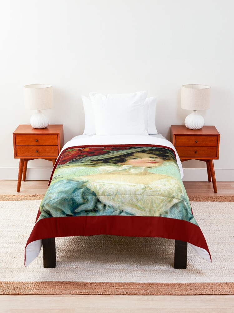 Alternate view of FLAPPER WORLD : Vintage 1925 Fashion Magazine Advertising Print Comforter