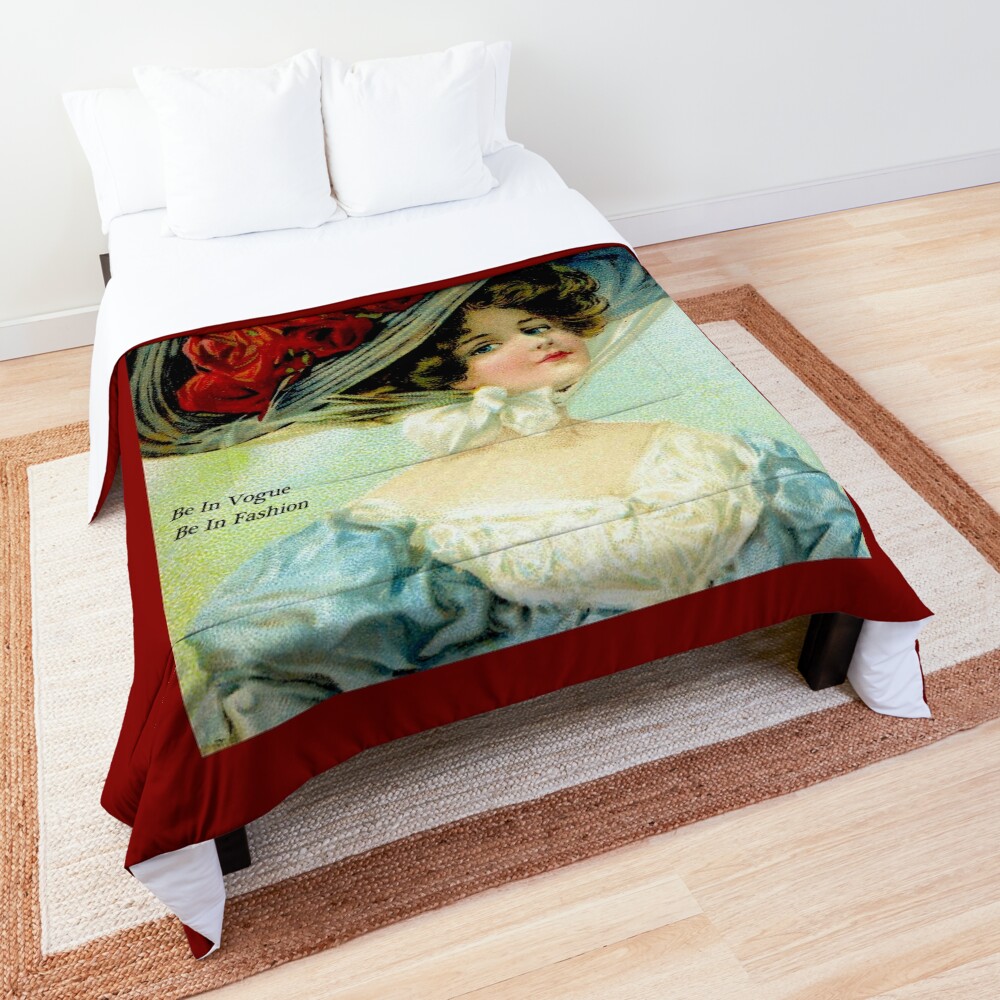 FLAPPER WORLD : Vintage 1925 Fashion Magazine Advertising Print Comforter