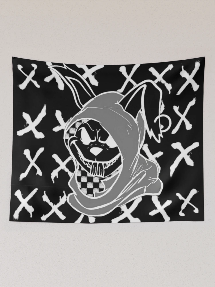 Aperçu 2 sur 3. Tentures avec l'œuvre Run Rabbit créée et vendue par RebelShadow.