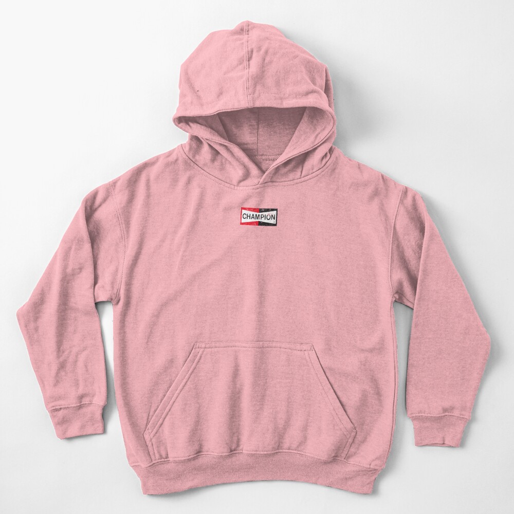 kids pink champion hoodie
