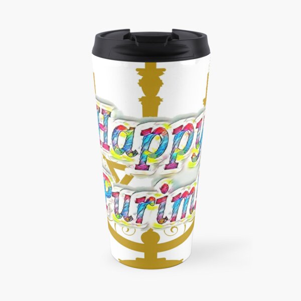 Purim, Jews, King Ahasuerus, Queen Vashti, Jewish girl, Esther, antisemitic Haman, Mordechai, feast Travel Coffee Mug