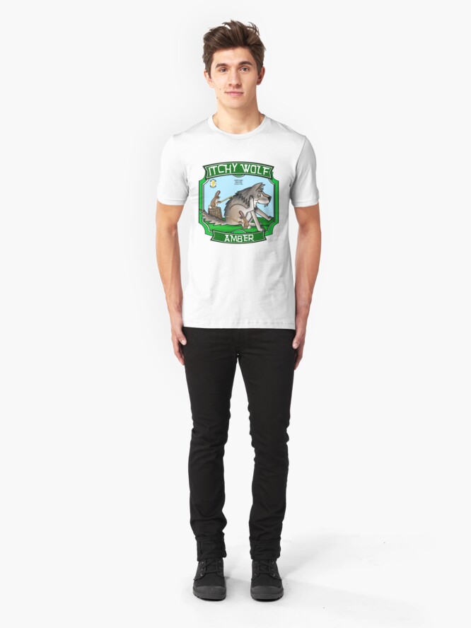 Alternate view of Itchy Wolf Amber Slim Fit T-Shirt