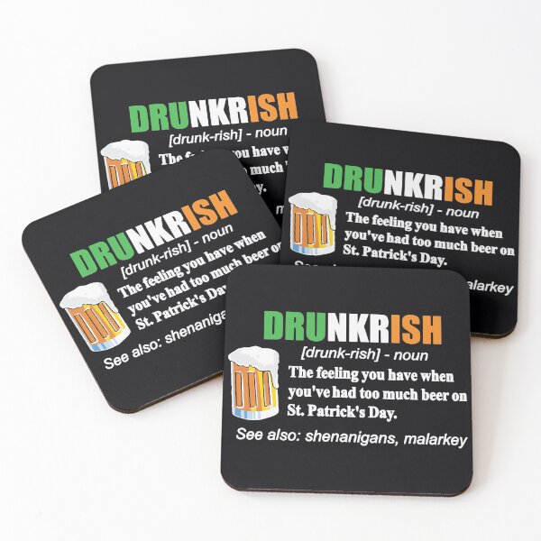 Item preview, Drunkrish Beer Drinking St Patricks Day Drunk Green designed and sold by WanitaDesign.