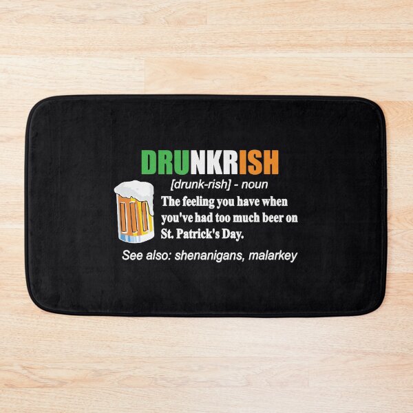 Item preview, Drunkrish Beer Drinking St Patricks Day Drunk Green designed and sold by WanitaDesign.