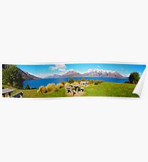 Lake Wakatipu - Central Otago - New Zealand Poster