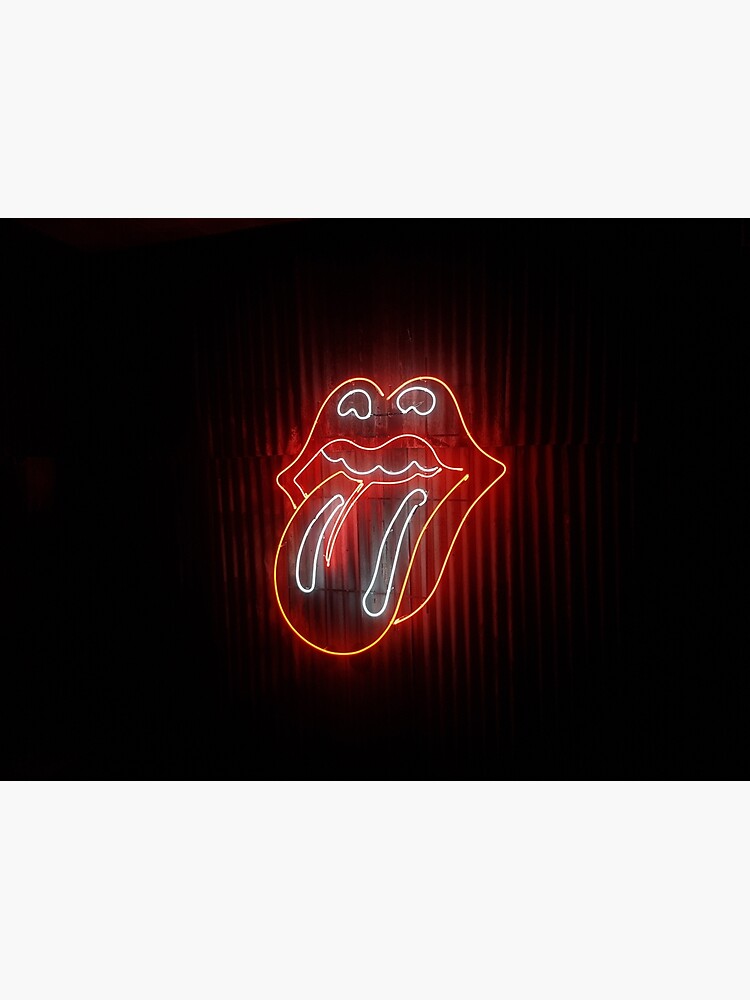Discover Neon Mouth Sign T-shirt Neon Premium Matte Vertical Poster