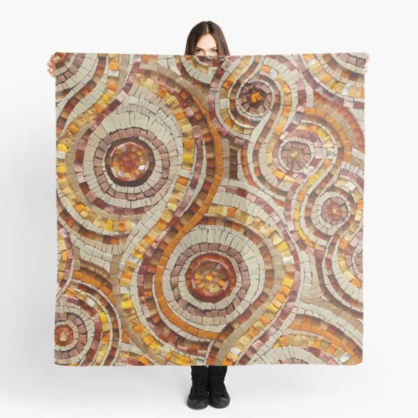 Mosaic art by Sue Kershaw Ganges Karma Scarf
