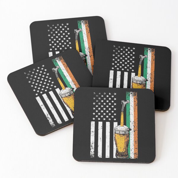 Item preview, Bandera Americana Irlandesa Beber Cerveza Día De San Patricio designed and sold by IceNiceIce.