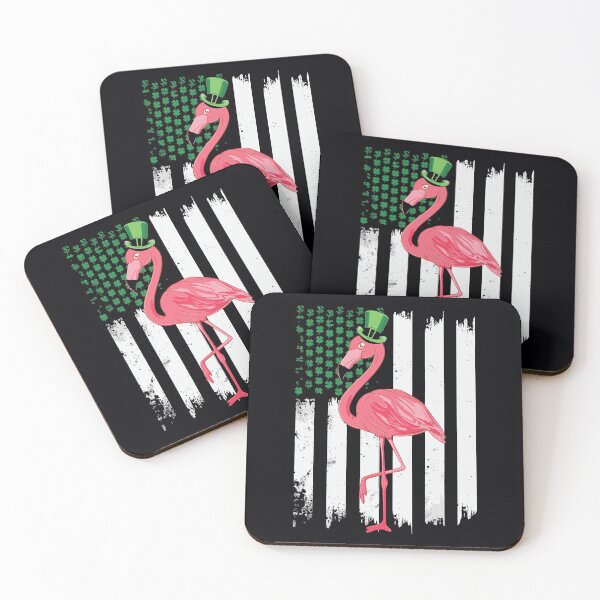 Item preview, Bandera Americana Irlandesa Flamingo San Patricio Día designed and sold by IceNiceIce.
