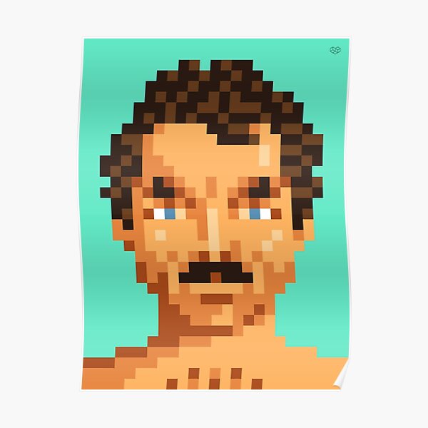 His mustache Poster