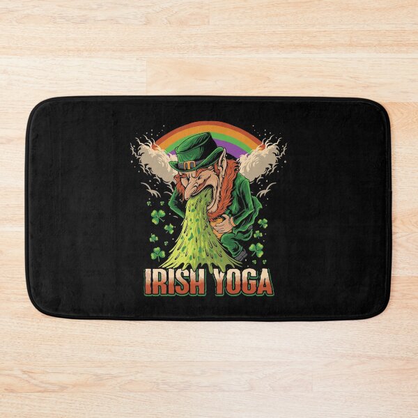 Item preview, St Patricks Day Drunk Leprechaun Puke Irish Yoga designed and sold by BallonFlyToSky.