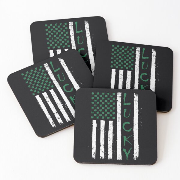 Item preview, Bandera americana irlandesa Lucky Shamrock St Patricks Day designed and sold by IceNiceIce.