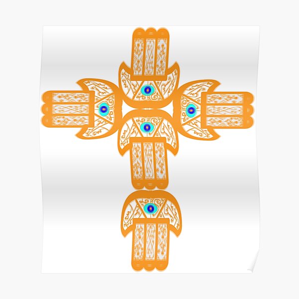 motif Croix KHMISSA Poster