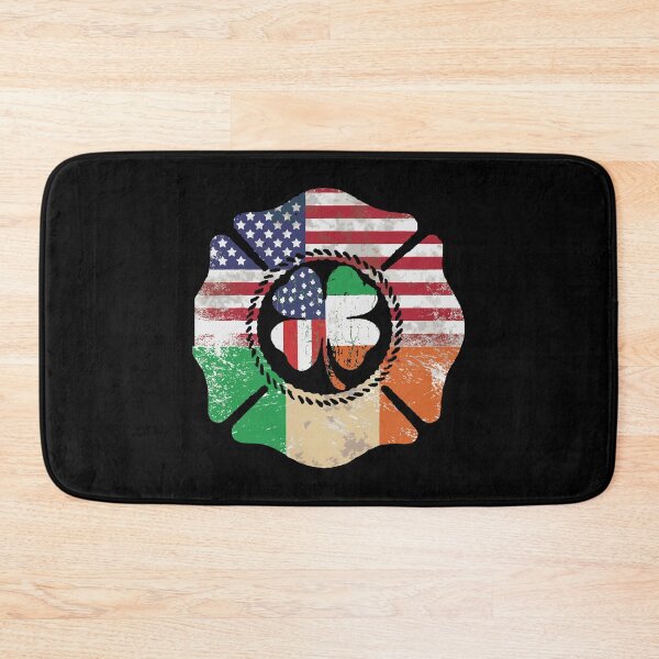Item preview, Firefighter St Patrick Irish American Flag designed and sold by WanitaDesign.