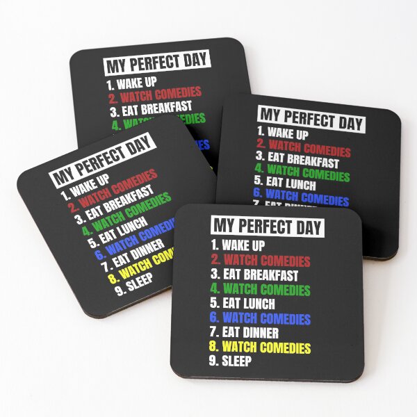 Item preview, My Perfect Day Watching Comedies designed and sold by juvajay.