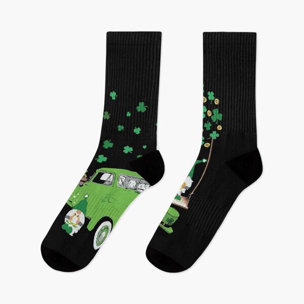 Item preview, St Patricks Day Gnomes Shamrock Lucky Truck designed and sold by BallonFlyToSky.