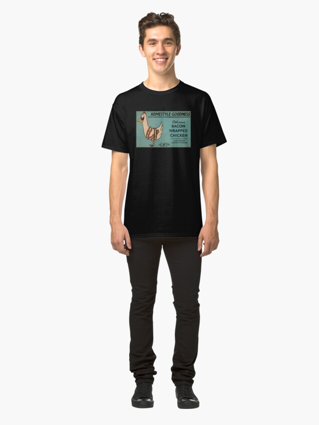 Alternate view of Bacon Wrapped Chicken Classic T-Shirt